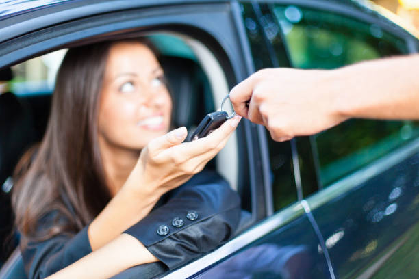 istock Woman buying a new car 175502545