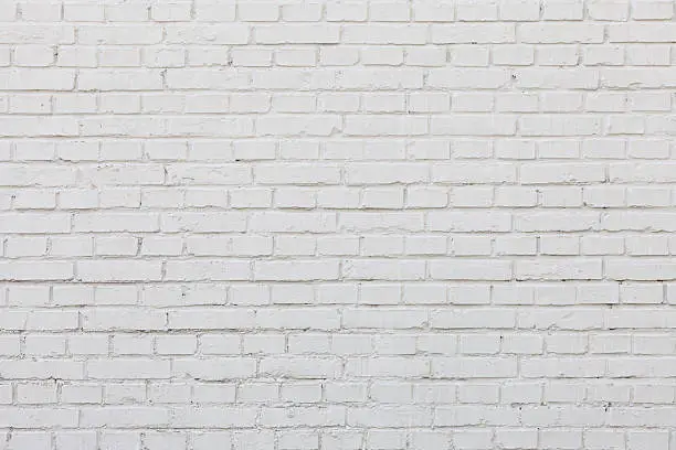 "Construction details,White brick wall background."