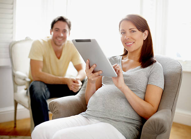 istock Pregnancy advice just a touch away! 175502769