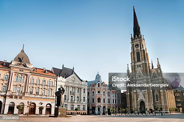 The Central Square In Novi Sad Serbia Stock Photo - Download Image Now - Novi Sad, Serbia, Market - Retail Space