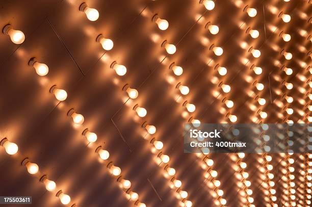 Theater Marquee Lights Stock Photo - Download Image Now - Movie Theater, Lighting Equipment, Light Bulb