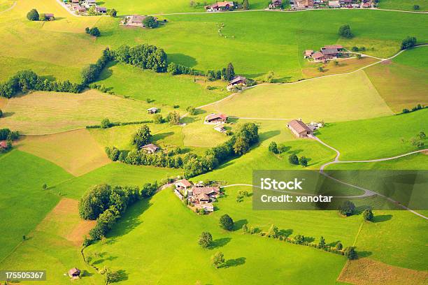 Aerial View Of Switzerland Stock Photo - Download Image Now - Aerial View, Agricultural Field, Beauty In Nature