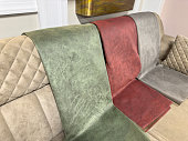 Sofa and sample colors for upholstery