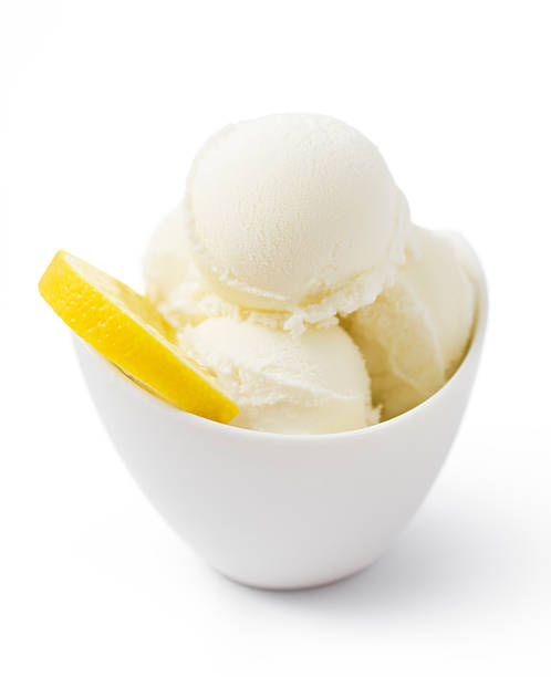 helado de limón - lemon ice cream fotografías e imágenes de stock