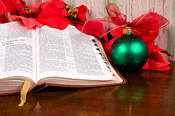 istock Holy Bible - Christmas Poinsettia 175505698