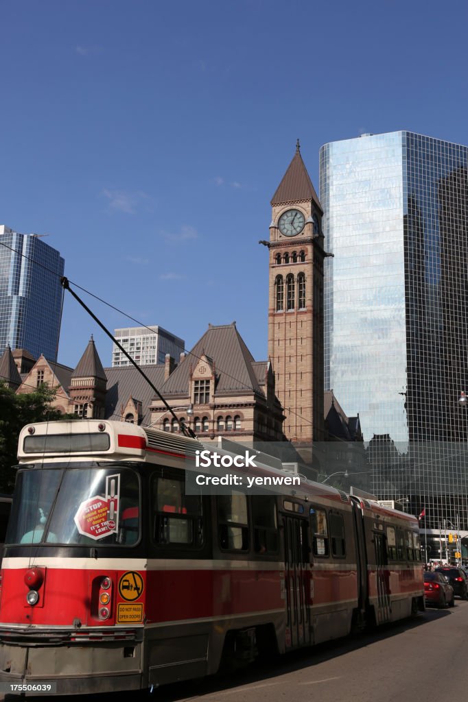На трамвай в Торонто Центр города - Стоковые фото Автомобиль роялти-фри