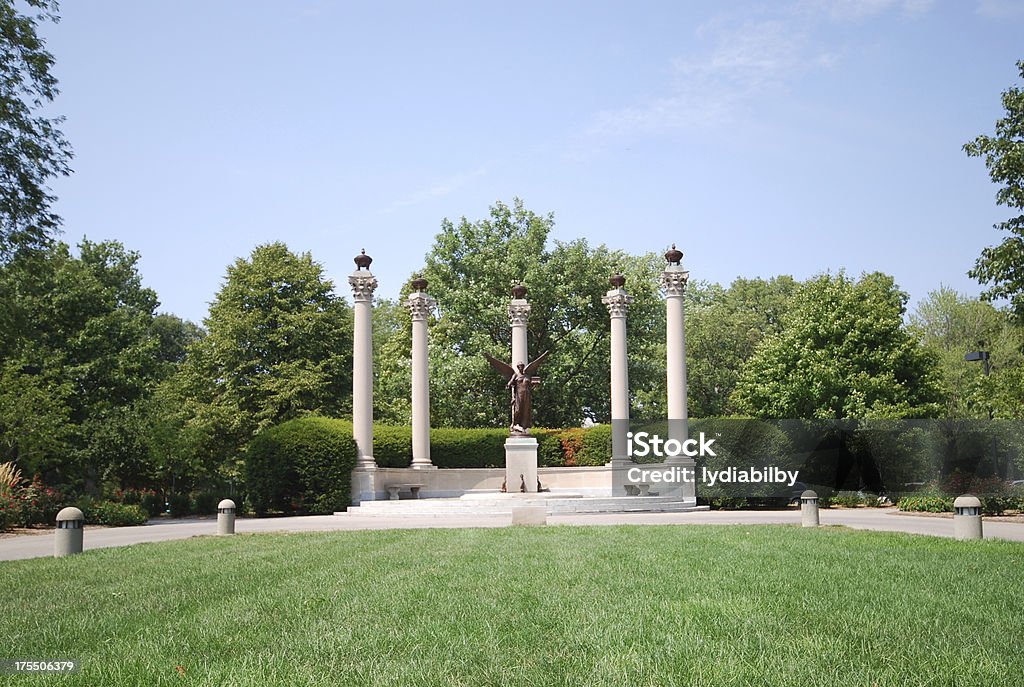 Beneficence Statue "A popular landmark on the Ball State University campus in Muncie, Indiana." Muncie Stock Photo