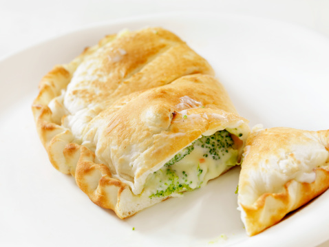 Broccoli and Cheese Calzone-Photographed on Hasselblad H1-22mb Camera