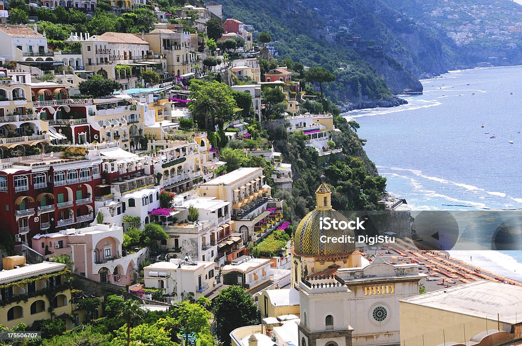 Positano, Wybrzeże Amalfitańskie, Włochy - Zbiór zdjęć royalty-free (Positano)