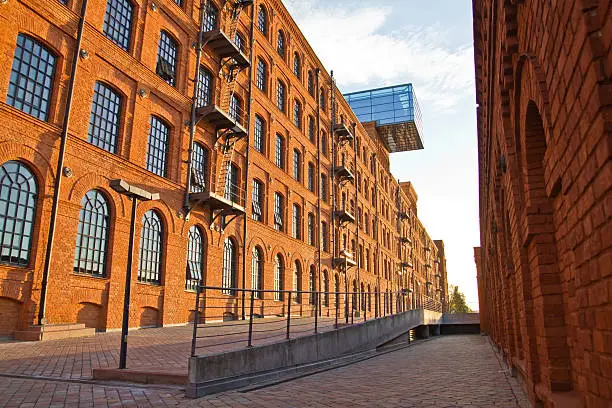 "Restored old factory in Lodz, Poland"
