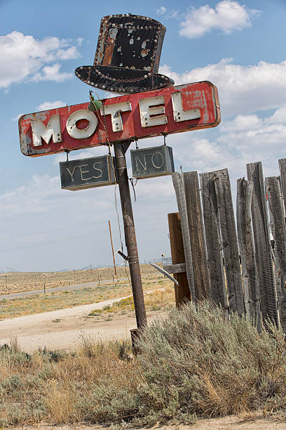 istock Old Motel Sign in the desert 175506792