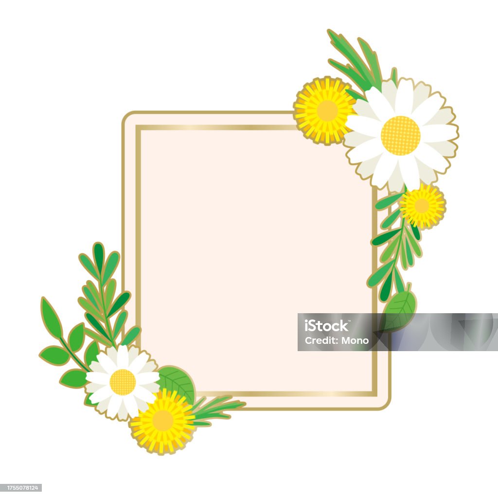 Spring Decorative Frame Stock Illustration - Download Image Now ...