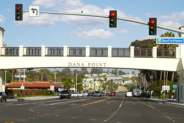 Dana Point California The bridge over PCH in Dana Point California. dana point stock pictures, royalty-free photos & images