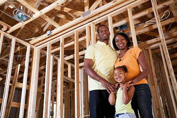 istock Family in house under construction 175509386