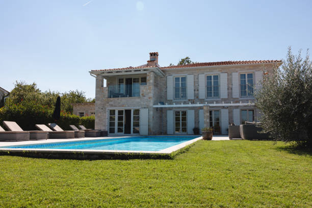 istock Beautiful Istrian Villa With A Pool On A Sunny Summer Day 1755095301