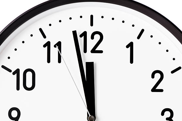 istock Clock face of deadline on white background 175509660