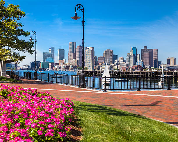 Cityscape from the East Boston Pier's Park