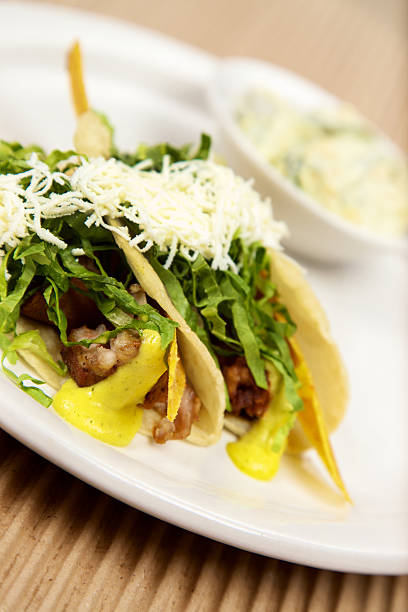 istock Pork Tacos and baked chiles 175510878