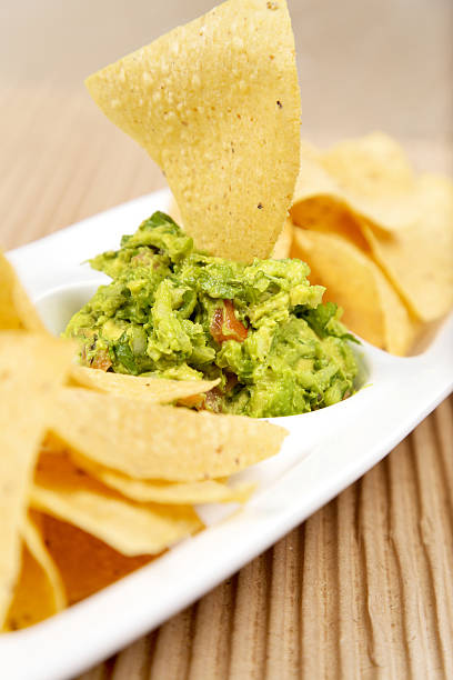 istock Fresh chips with homemade guacamole 175510898