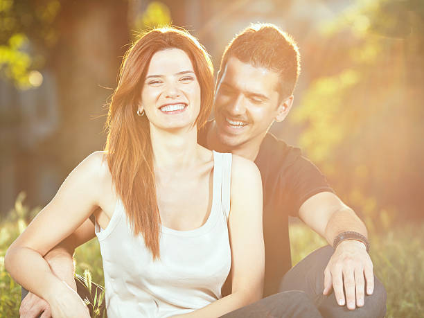 istock Romantic young couple enjoying outdoors 175511305