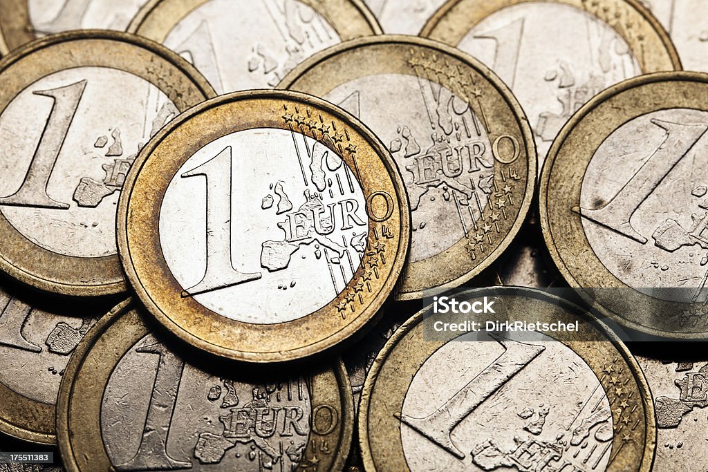 Pièces de monnaie Euro. - Photo de 1 euro libre de droits