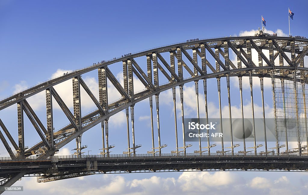 Touristen in der Harbour Bridge, Sydney, Australien (XXXL) - Lizenzfrei Klettern Stock-Foto