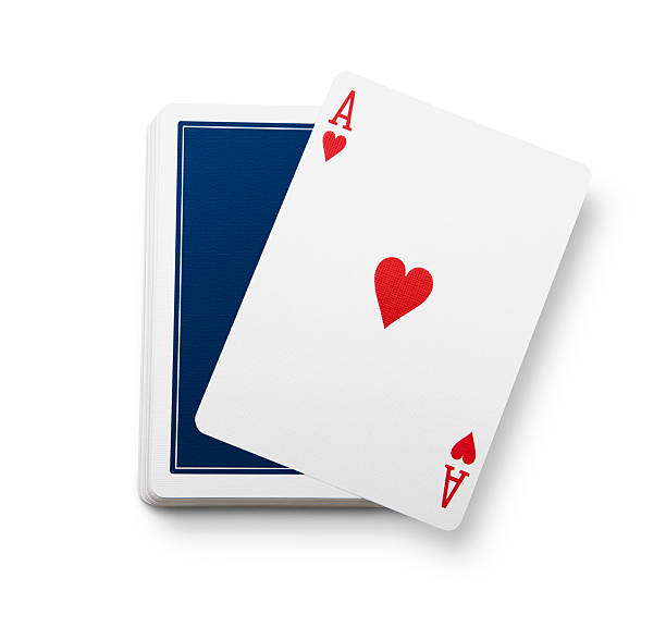 cartes à jouer - ace of hearts photos et images de collection