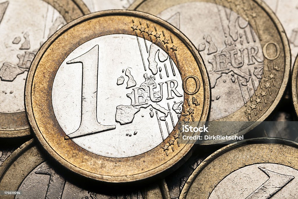 Monete in Euro. - Foto stock royalty-free di Affari