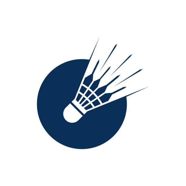 badminton logo vector icon illustration design. logo for championship, club, and competition