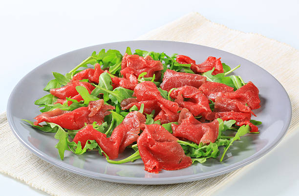 Carpaccio with arugula