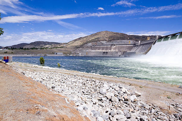 Cтоковое фото Лазерный свет Grand Coulee Плотина