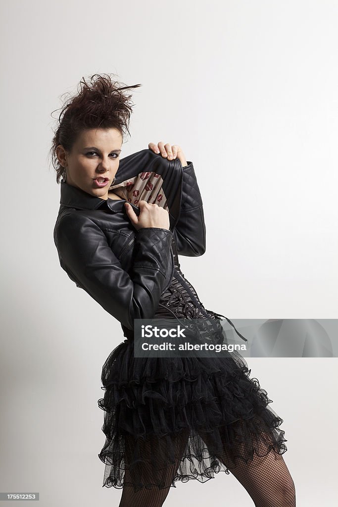 Punk-Mädchen - Lizenzfrei Lederjacke Stock-Foto