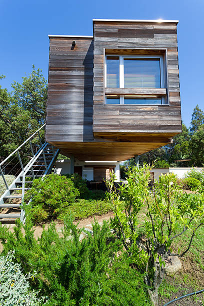 istock Ecological. Modern and Efficient Wooden Design House 175513468