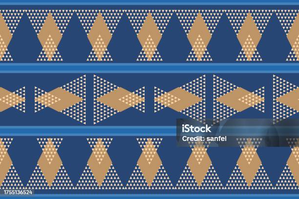 Diamond And Triangle Design In A Seamless Repeat Pattern Vector ...