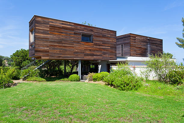 istock Ecological. Modern and Efficient Wooden Design House 175513851