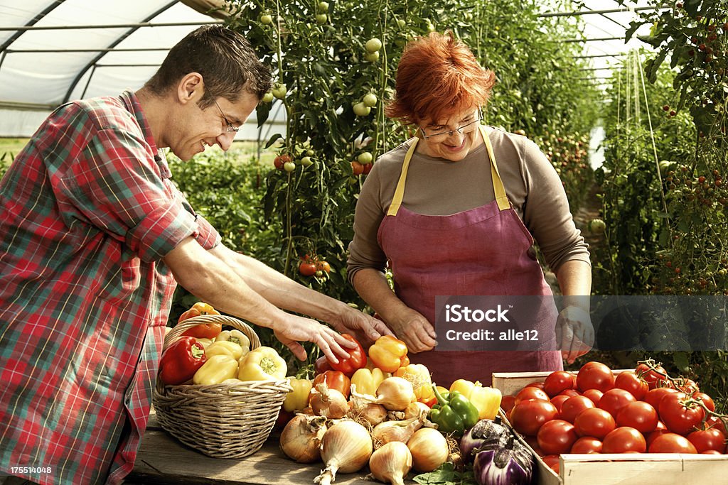 Mercado de legumes - Foto de stock de Agricultor royalty-free