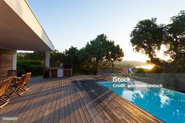 Luxury Villa With Swimming Pool Stock Photo - Download Image Now - Vacation Rental, Villa, Modern