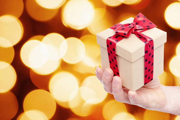 istock Giving a gift for Christmas 175514320