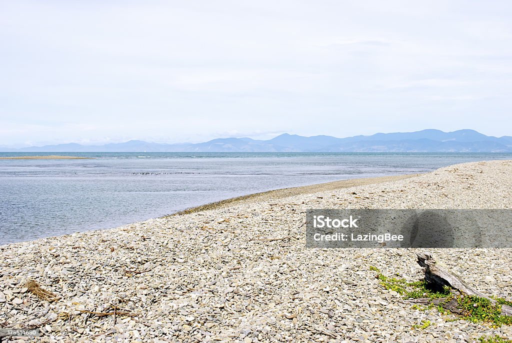 Pastel Seascape, Kina Beach, Tasman Region, New Zealand  Bay of Water Stock Photo