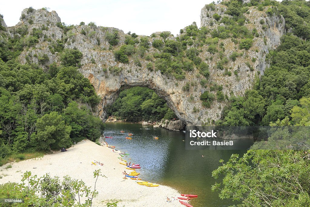 Ardéche, Natural Bridge - Lizenzfrei Gorges de l'Ardèche Stock-Foto