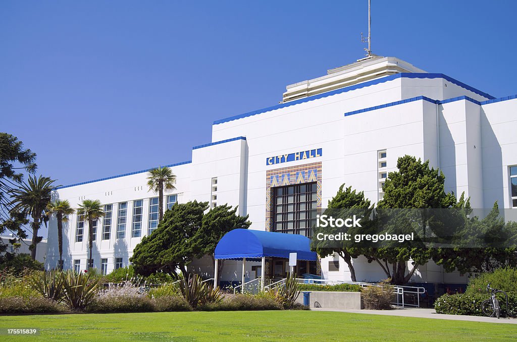 Prefeitura Municipal de Santa Monica, CA - Foto de stock de Santa Mônica royalty-free