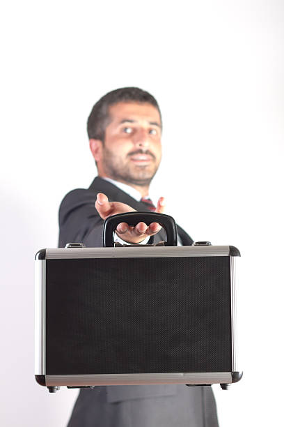 istock Businessman offering you. 175515911