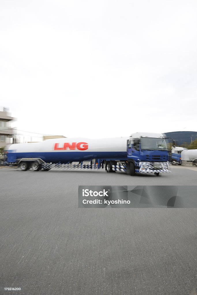 Camion cisterna LNG-Zoom - Foto stock royalty-free di Autocisterna