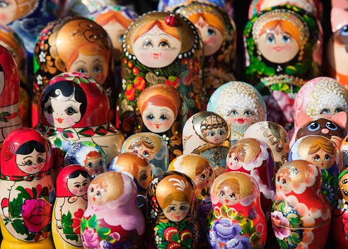 Matryoshka doll refers to a set of wooden dolls of decreasing size placed one inside the other.