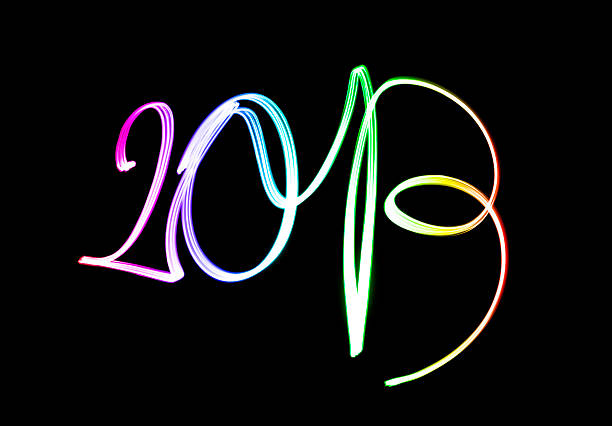 2013 nouvel an sur un texte foncé - 2013 new years eve number year photos et images de collection