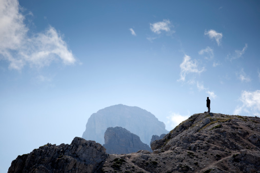 Man standing on a rock