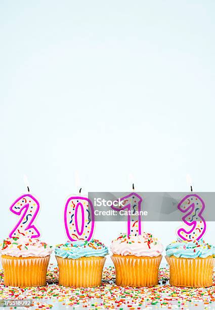 Feiern Sie Das Neue Jahr Stockfoto und mehr Bilder von 2013 - 2013, Bunt - Farbton, Cupcake