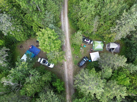 Camping sites at Balsam Lake Provincial Park