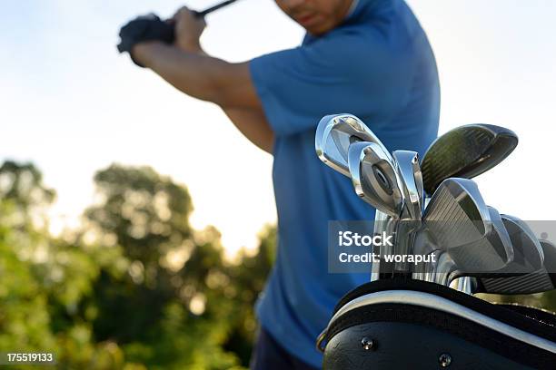 Giocatore Di Golf - Fotografie stock e altre immagini di Mazza da golf - Mazza da golf, Nuovo, Colore nero