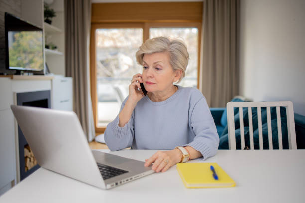 istock Mature woman working from home 1755196359